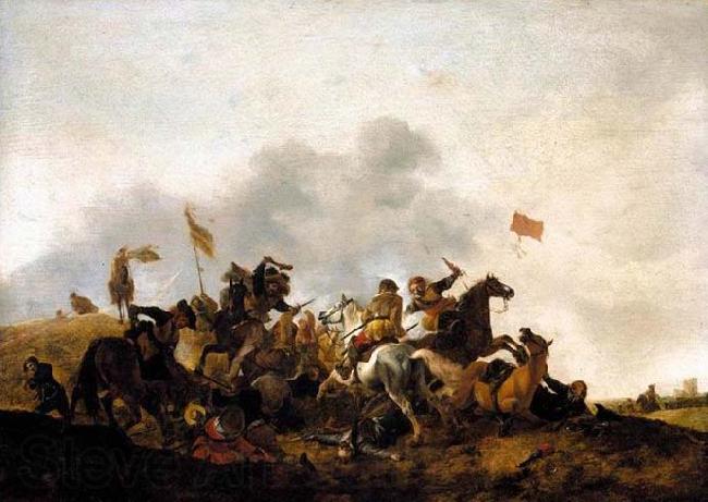 WOUWERMAN, Philips Cavalry Skirmish Norge oil painting art